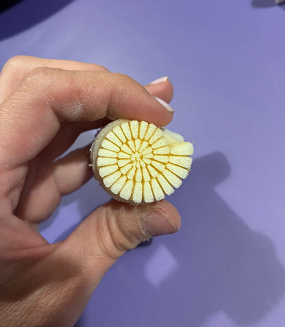 Stempel z pianki do zdobienia ceramiki muszla -W026