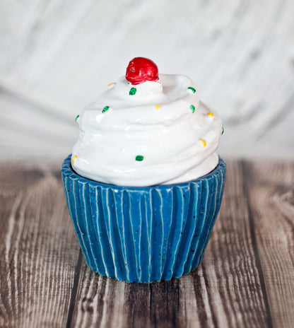 Blauwe muffin