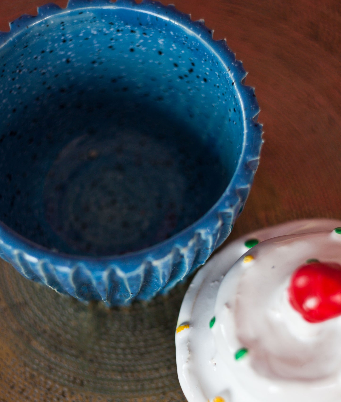 Blauwe muffin