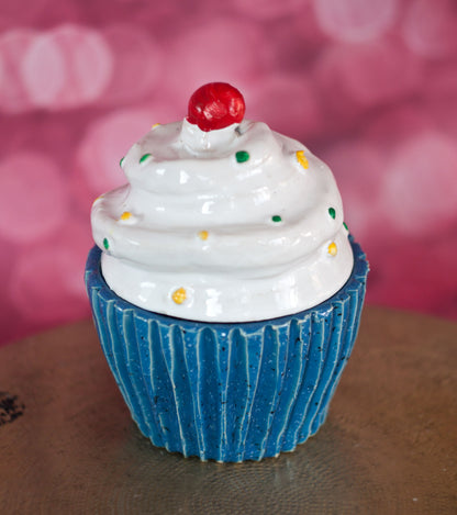 Blauwe muffin