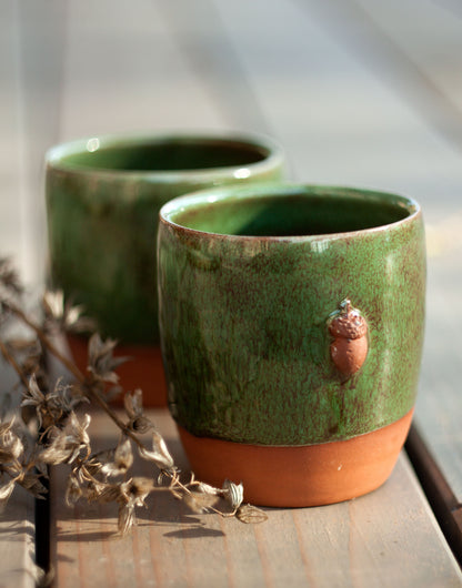 Eikeldopjes - set van 2 groen