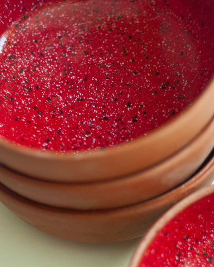 Schaaltje 12 cm rood